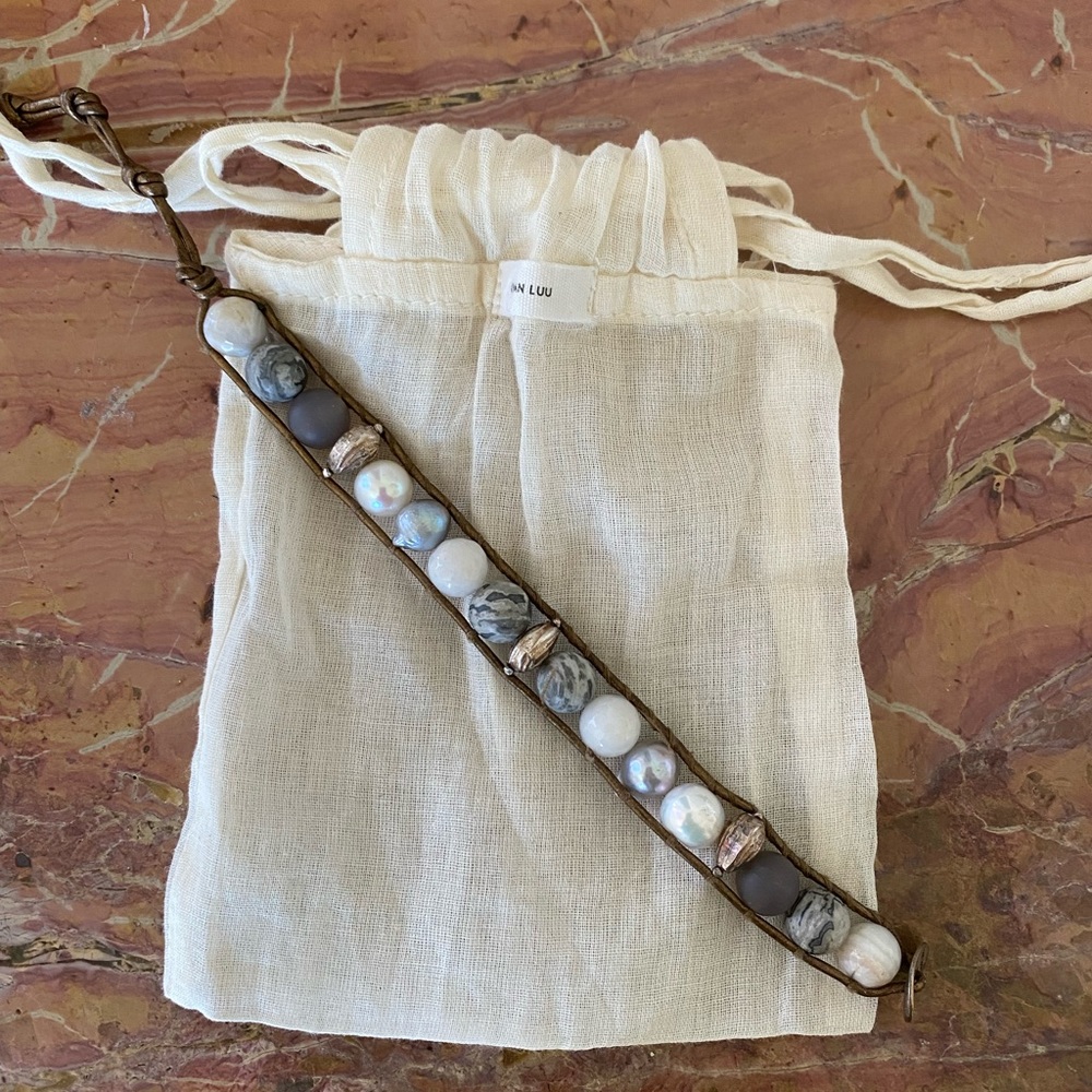 Large bead Chan Luu Single Wrap Bracelet